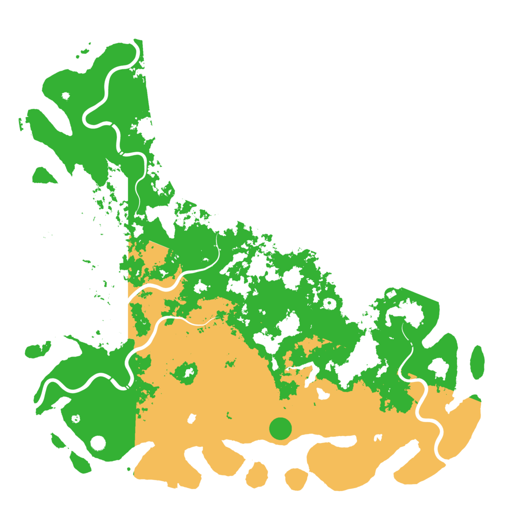 Biome Rust Map: Procedural Map, Size: 6000, Seed: 619639477
