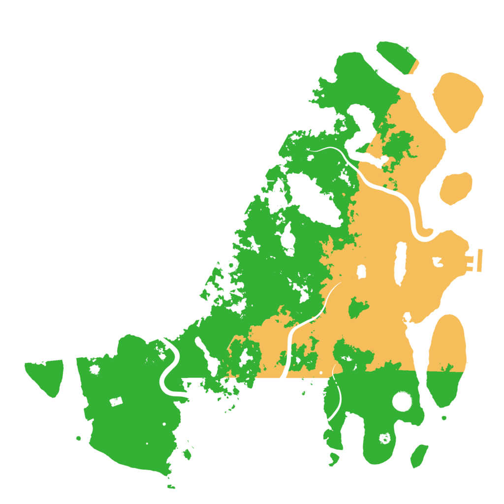 Biome Rust Map: Procedural Map, Size: 4500, Seed: 558235522