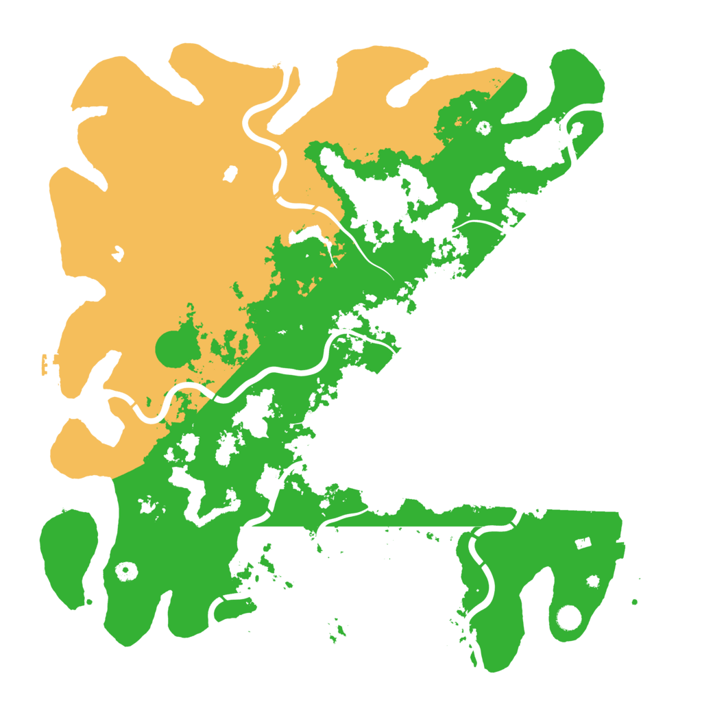 Biome Rust Map: Procedural Map, Size: 5000, Seed: 381582490