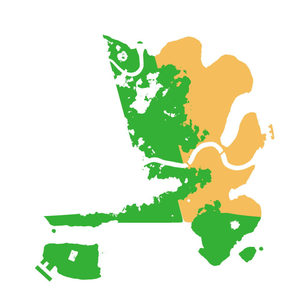 Biome Rust Map: Procedural Map, Size: 3000, Seed: 2037641884