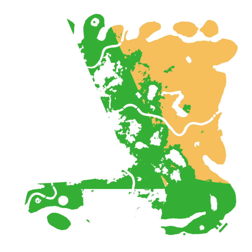 Biome Rust Map: Procedural Map, Size: 4500, Seed: 1336780985