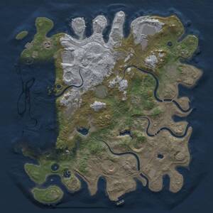 Thumbnail Rust Map: Procedural Map, Size: 4250, Seed: 333555717, 17 Monuments