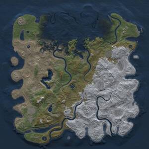 Thumbnail Rust Map: Procedural Map, Size: 4800, Seed: 1717155249, 17 Monuments