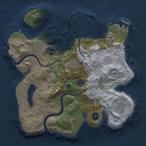Thumbnail Rust Map: Procedural Map, Size: 3000, Seed: 1288794, 11 Monuments