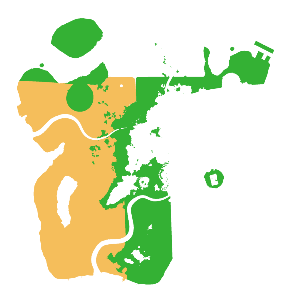 Biome Rust Map: Procedural Map, Size: 3000, Seed: 1288794