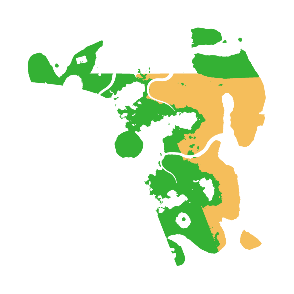 Biome Rust Map: Procedural Map, Size: 3000, Seed: 38214