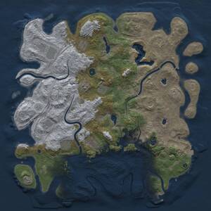 Thumbnail Rust Map: Procedural Map, Size: 4800, Seed: 1093265651, 17 Monuments