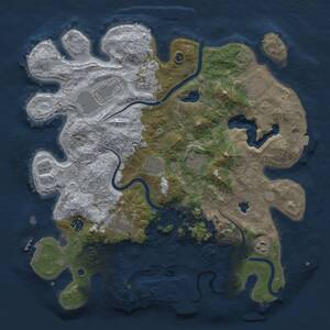 Thumbnail Rust Map: Procedural Map, Size: 4000, Seed: 975989578, 15 Monuments