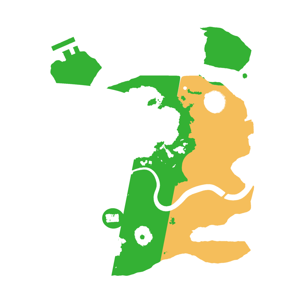 Biome Rust Map: Procedural Map, Size: 2500, Seed: 1696356053