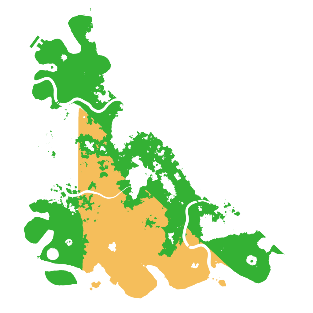 Biome Rust Map: Procedural Map, Size: 4600, Seed: 225833212