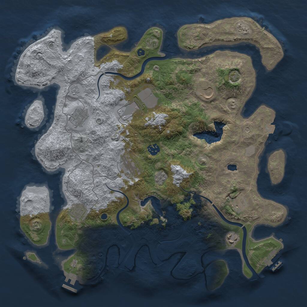 Rust Map: Procedural Map, Size: 4000, Seed: 20260507, 15 Monuments