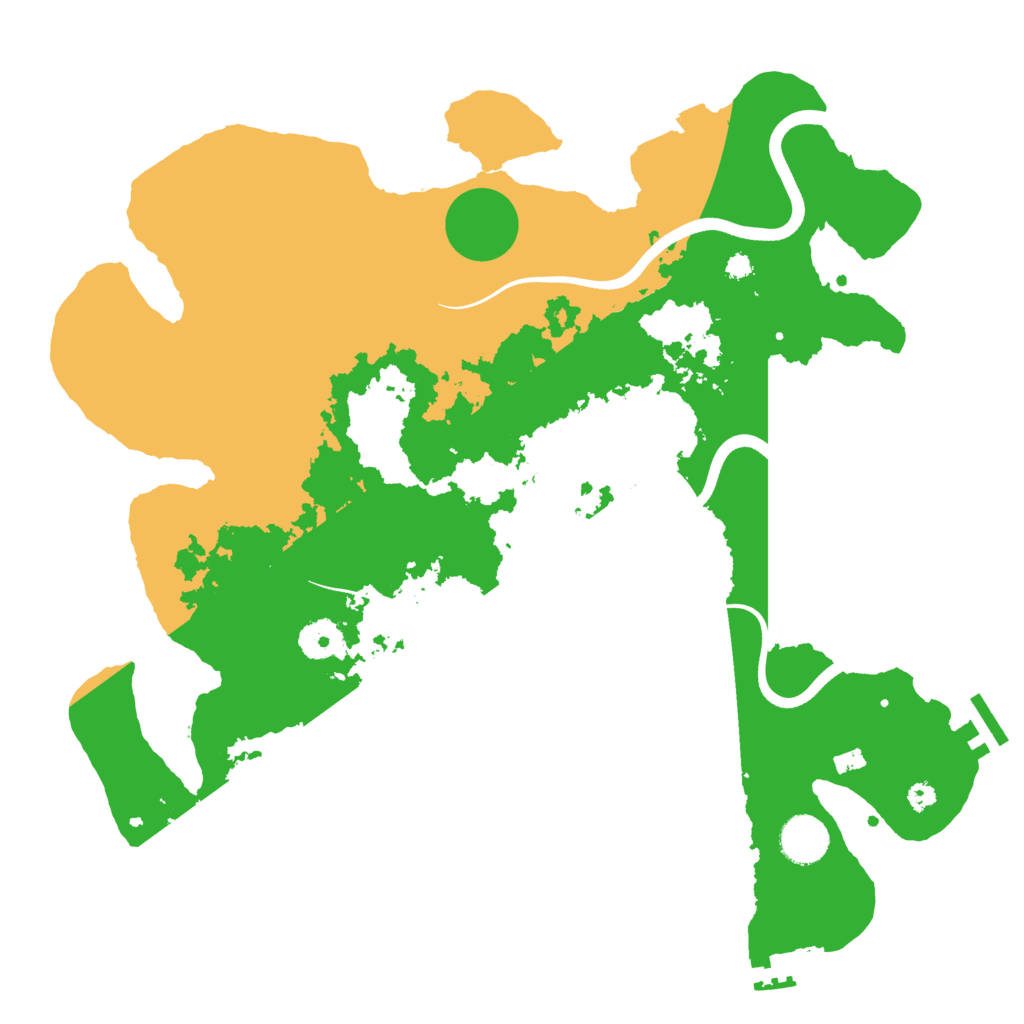 Biome Rust Map: Procedural Map, Size: 3700, Seed: 770521074