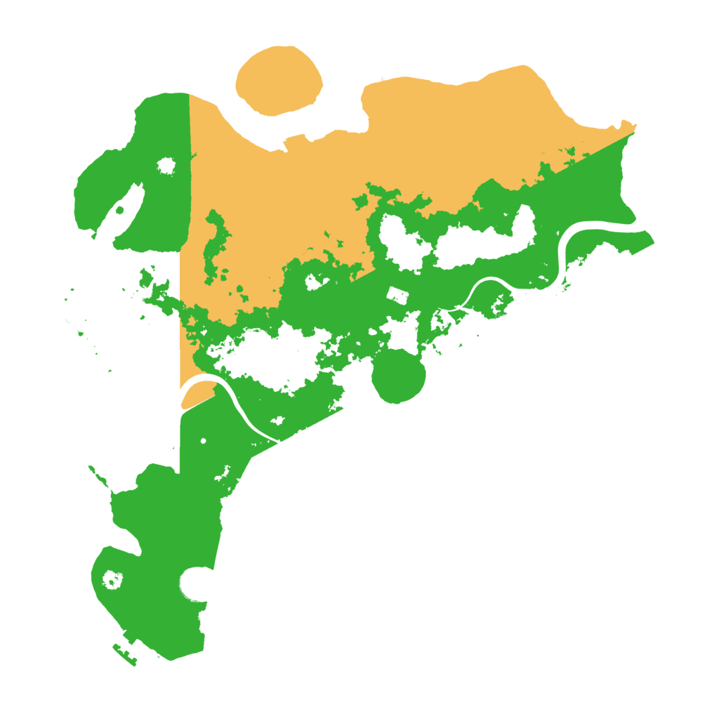 Biome Rust Map: Procedural Map, Size: 3700, Seed: 2016264244