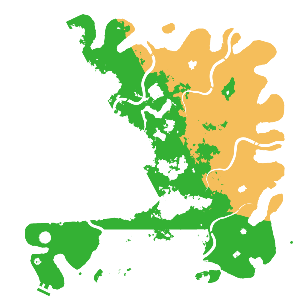 Biome Rust Map: Procedural Map, Size: 4500, Seed: 723063257