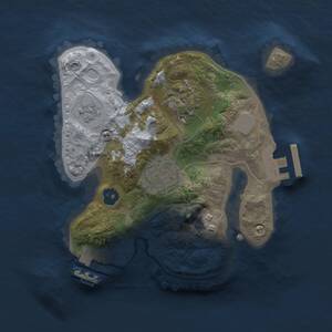 Thumbnail Rust Map: Procedural Map, Size: 2000, Seed: 697563529, 7 Monuments