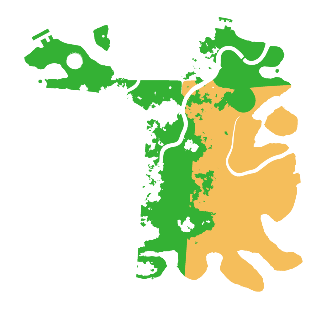 Biome Rust Map: Procedural Map, Size: 3500, Seed: 607959057