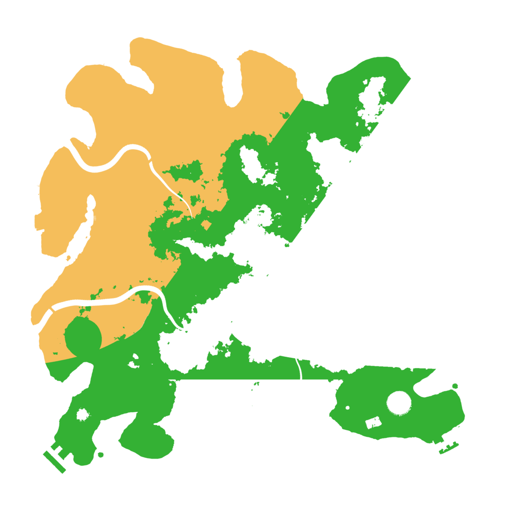 Biome Rust Map: Procedural Map, Size: 3700, Seed: 417809404