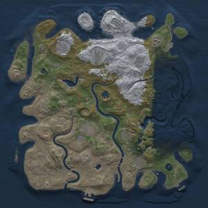 Thumbnail Rust Map: Procedural Map, Size: 4250, Seed: 225303053, 16 Monuments