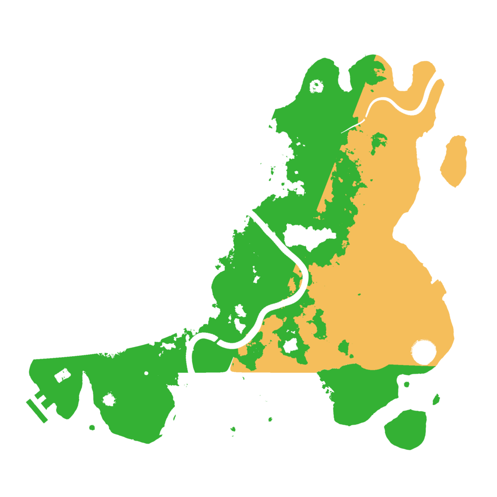 Biome Rust Map: Procedural Map, Size: 3600, Seed: 1388027887