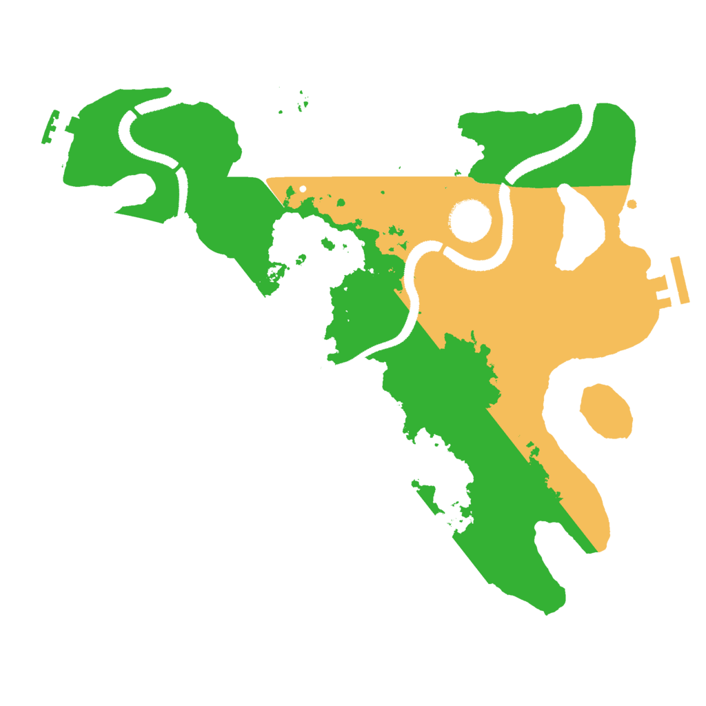 Biome Rust Map: Procedural Map, Size: 3000, Seed: 7845197