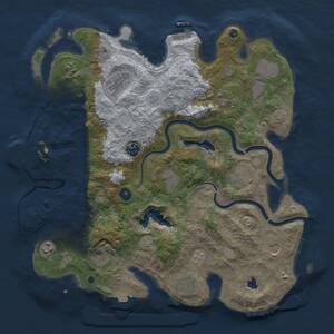Thumbnail Rust Map: Procedural Map, Size: 4000, Seed: 940982141, 17 Monuments