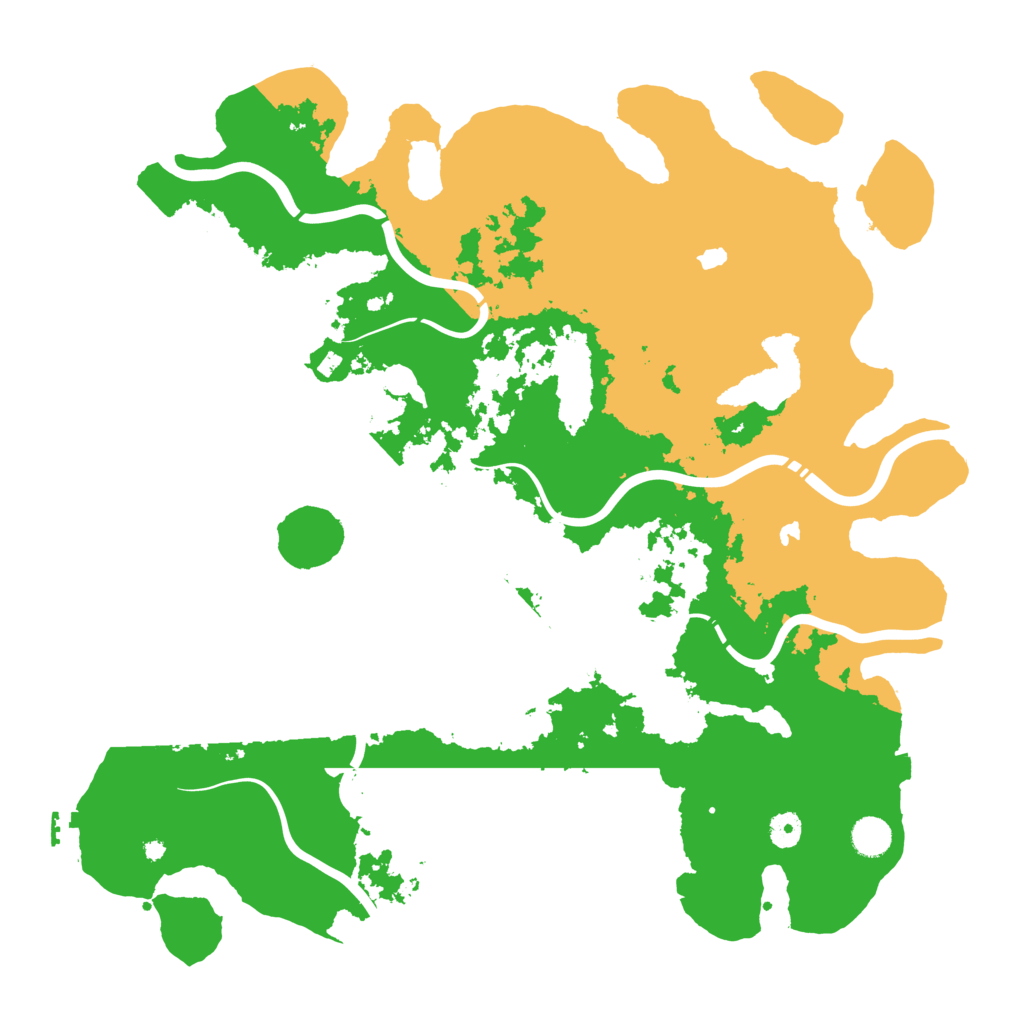 Biome Rust Map: Procedural Map, Size: 4500, Seed: 1291864554