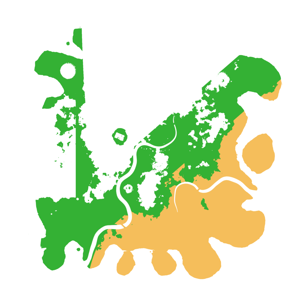 Biome Rust Map: Procedural Map, Size: 3500, Seed: 99021