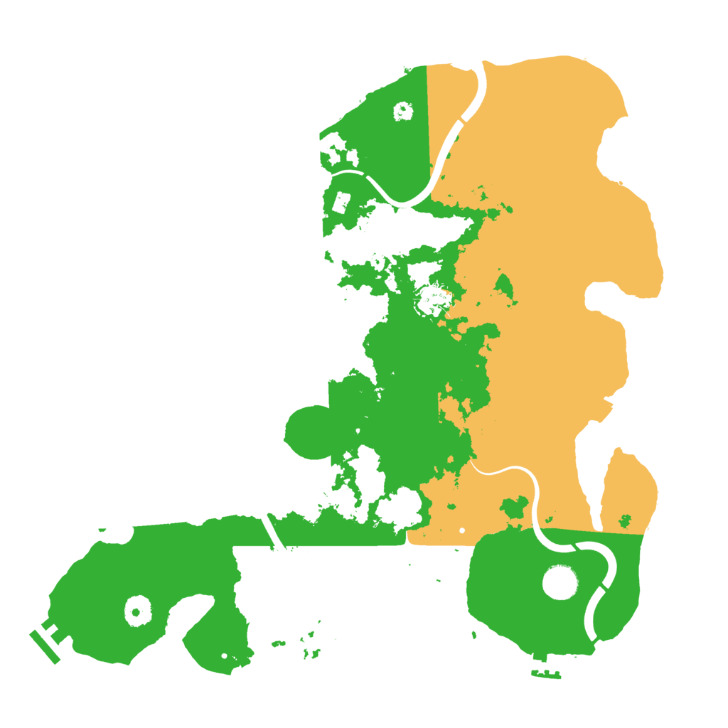 Biome Rust Map: Procedural Map, Size: 3700, Seed: 1541322684