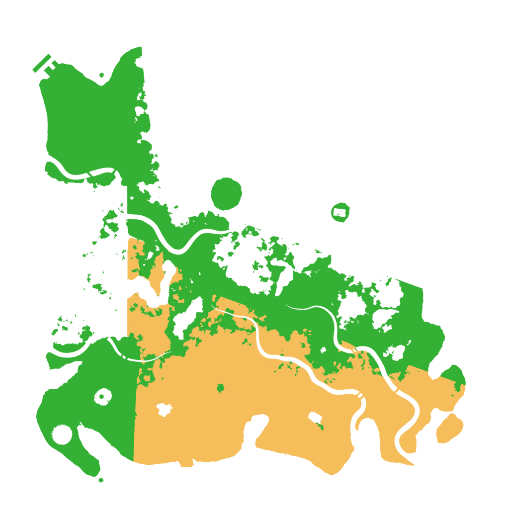 Biome Rust Map: Procedural Map, Size: 4500, Seed: 2021477910