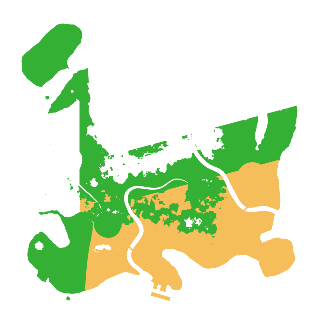 Biome Rust Map: Procedural Map, Size: 3300, Seed: 1087228841