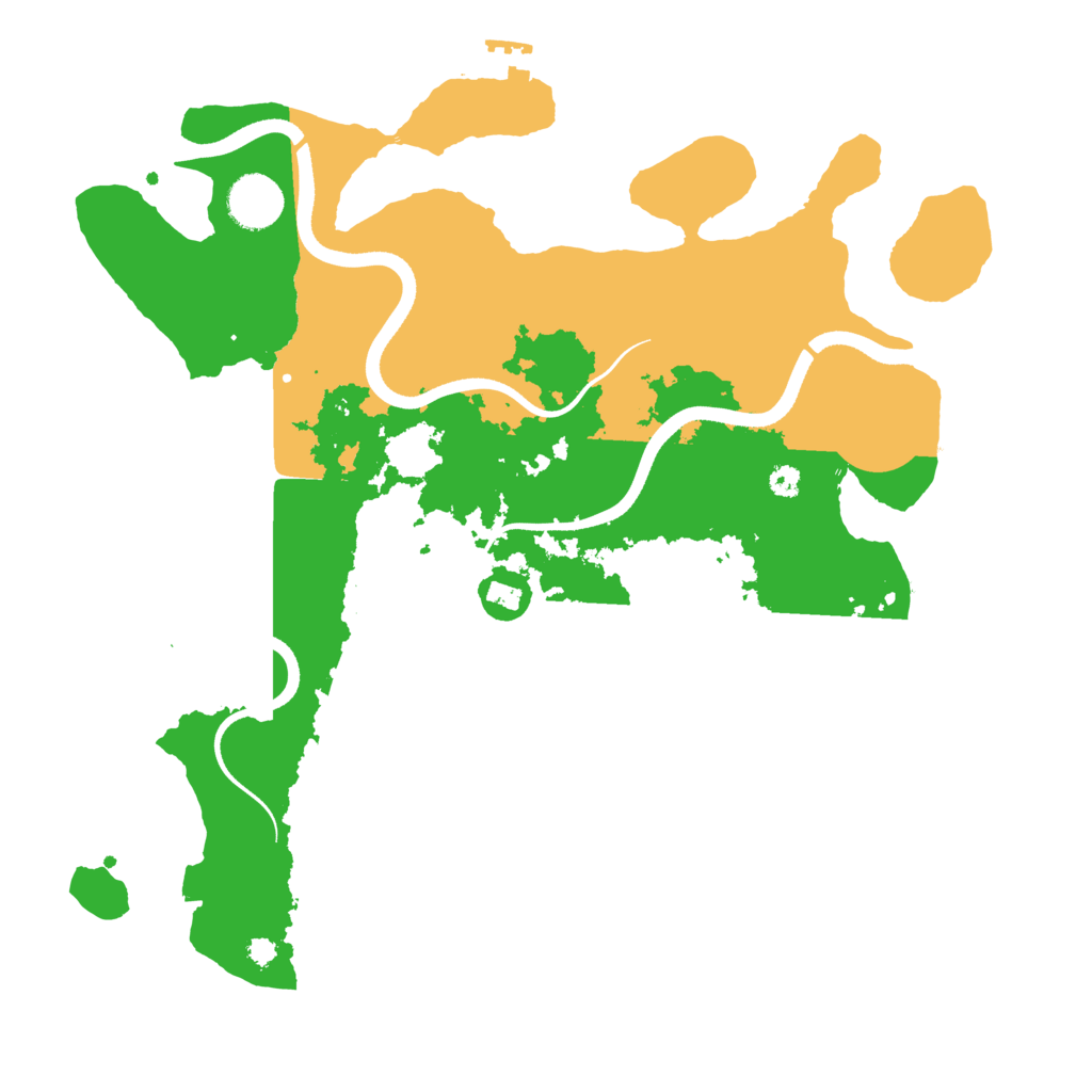 Biome Rust Map: Procedural Map, Size: 3500, Seed: 1138516257
