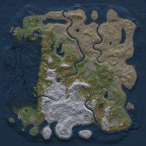 Thumbnail Rust Map: Procedural Map, Size: 4750, Seed: 877485319, 17 Monuments
