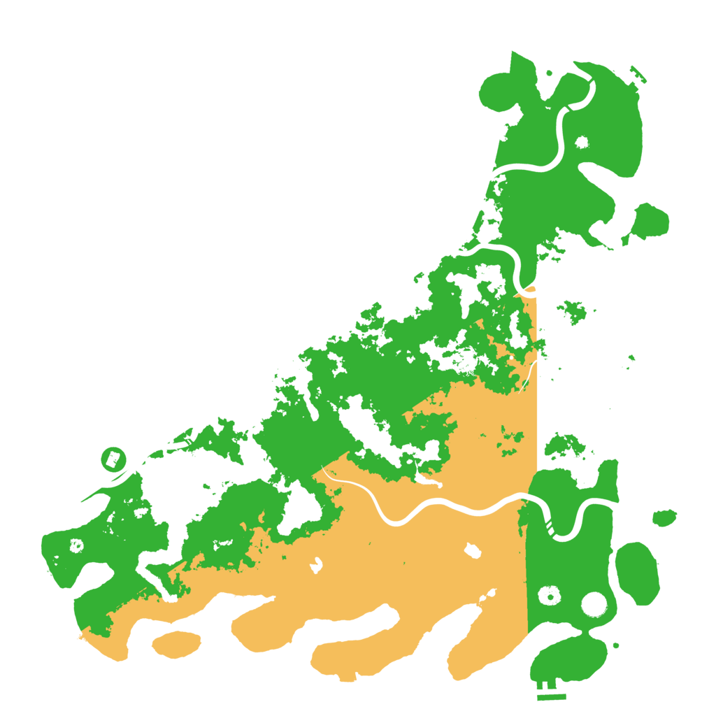 Biome Rust Map: Procedural Map, Size: 5000, Seed: 521912876