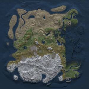 Thumbnail Rust Map: Procedural Map, Size: 4000, Seed: 1074748565, 15 Monuments