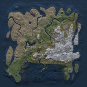 Thumbnail Rust Map: Procedural Map, Size: 4250, Seed: 229681267, 15 Monuments