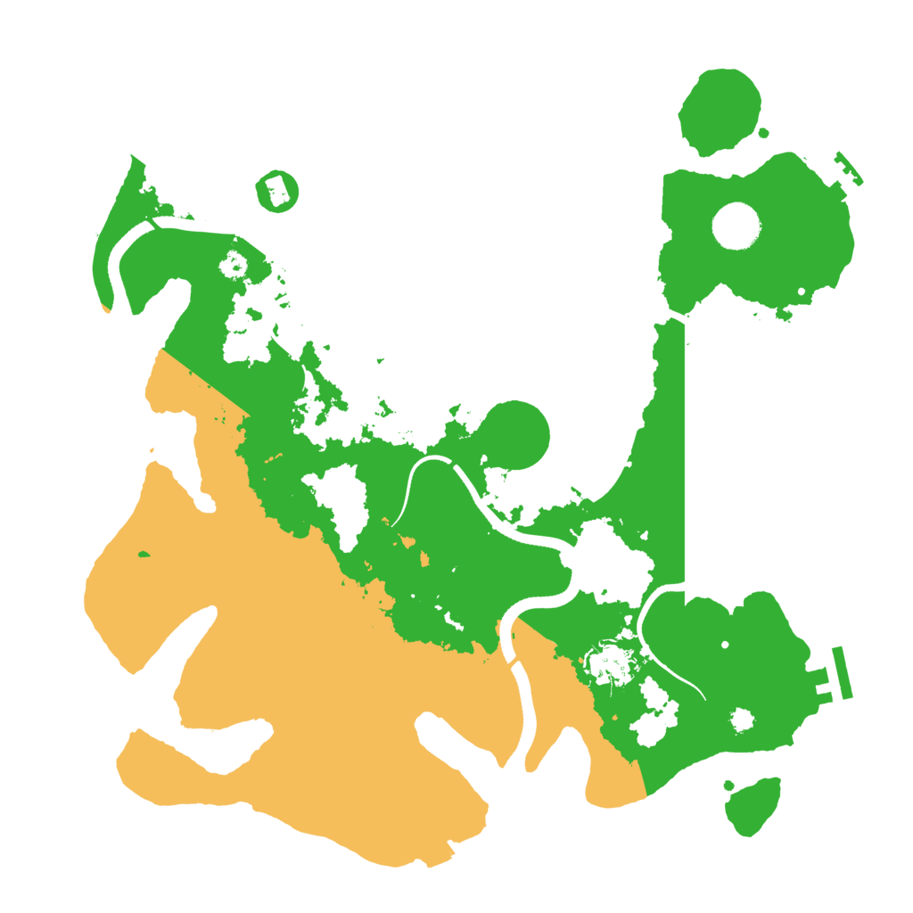 Biome Rust Map: Procedural Map, Size: 3500, Seed: 323681695