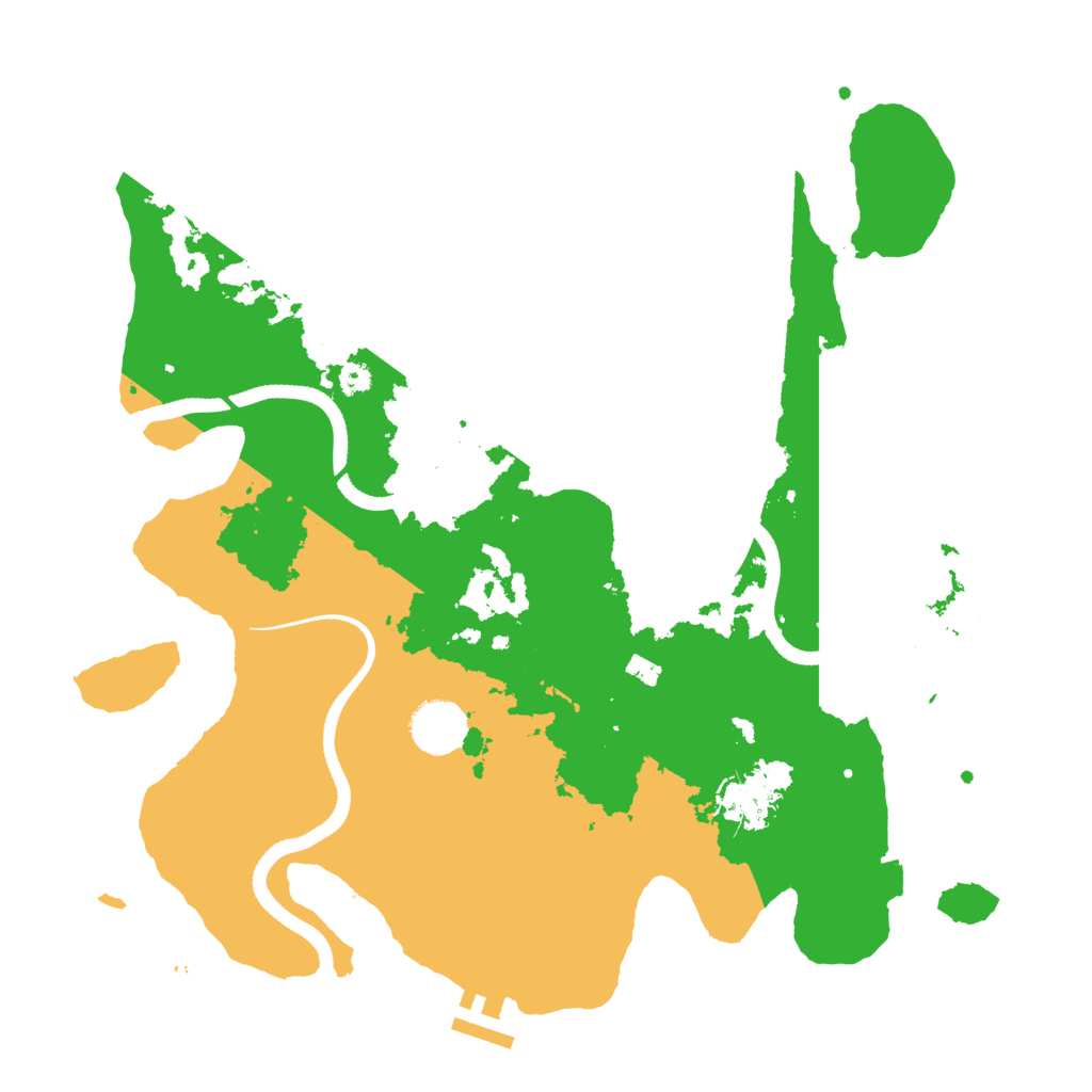 Biome Rust Map: Procedural Map, Size: 3500, Seed: 39121564