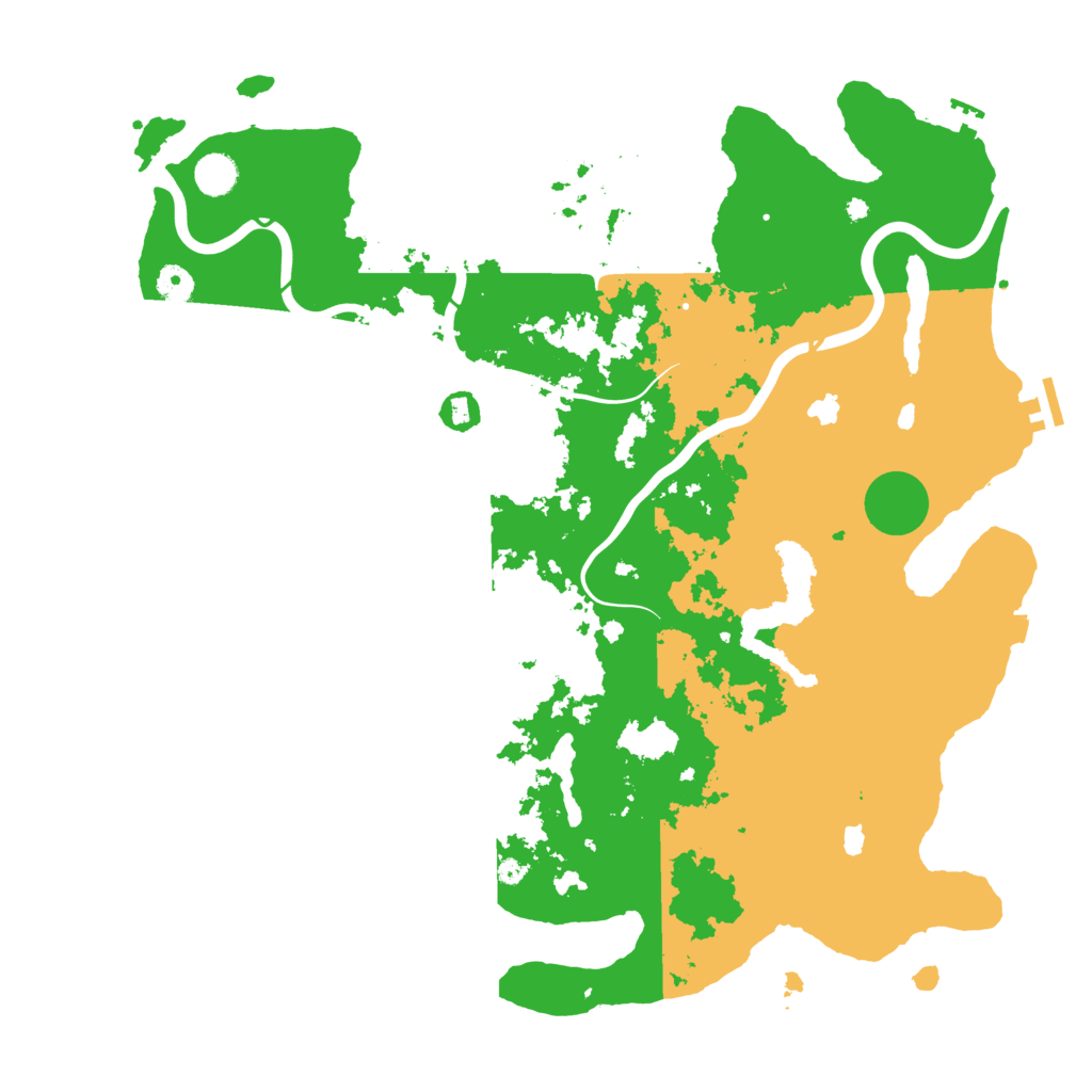 Biome Rust Map: Procedural Map, Size: 4500, Seed: 2136329117