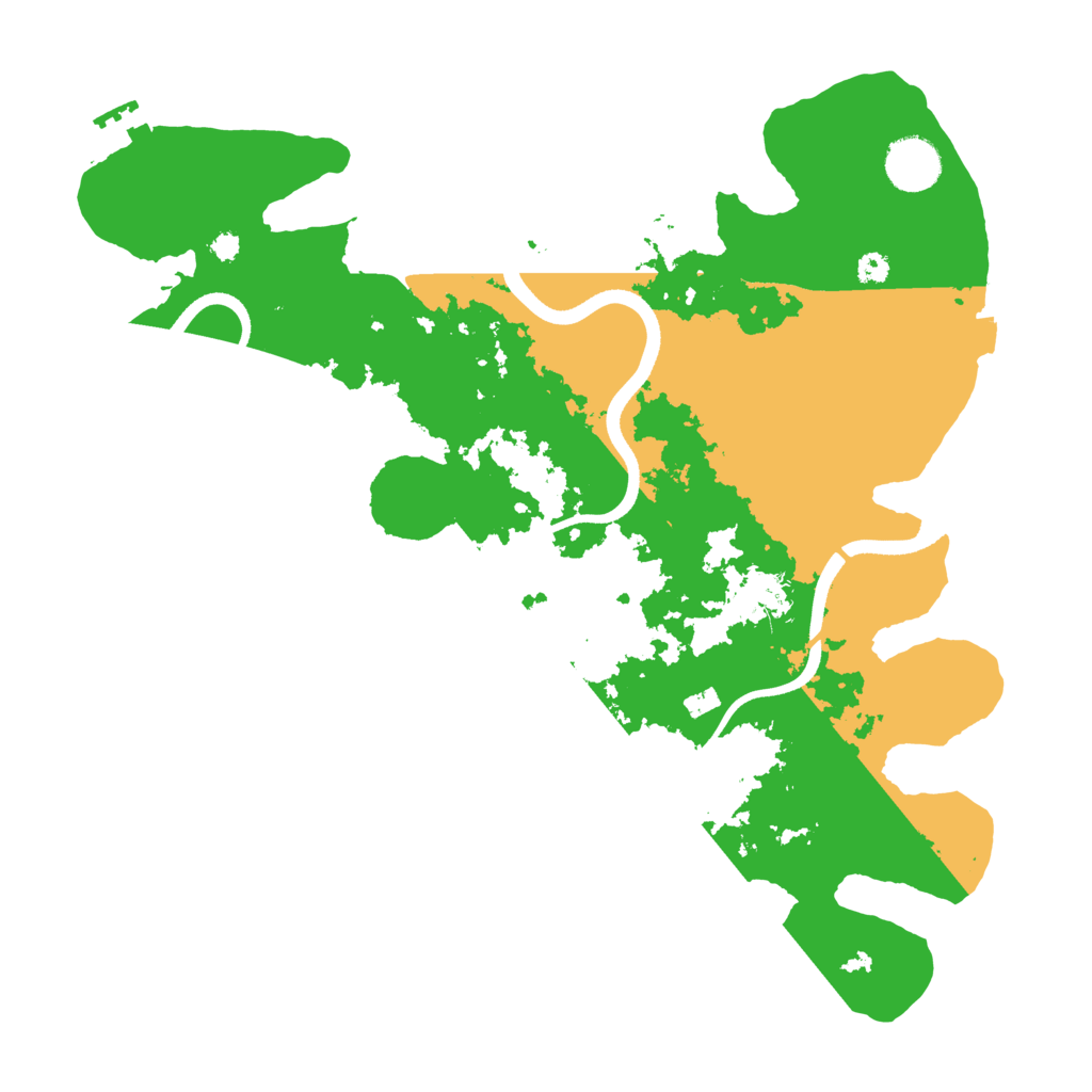 Biome Rust Map: Procedural Map, Size: 3500, Seed: 330380