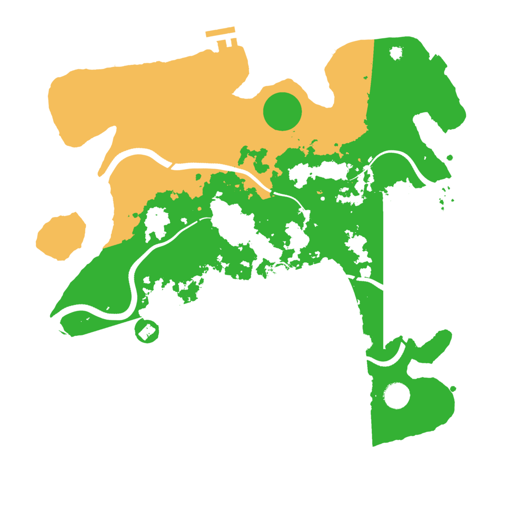 Biome Rust Map: Procedural Map, Size: 3500, Seed: 1700242705