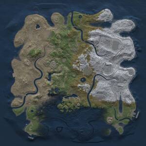 Thumbnail Rust Map: Procedural Map, Size: 4250, Seed: 1466673285, 16 Monuments