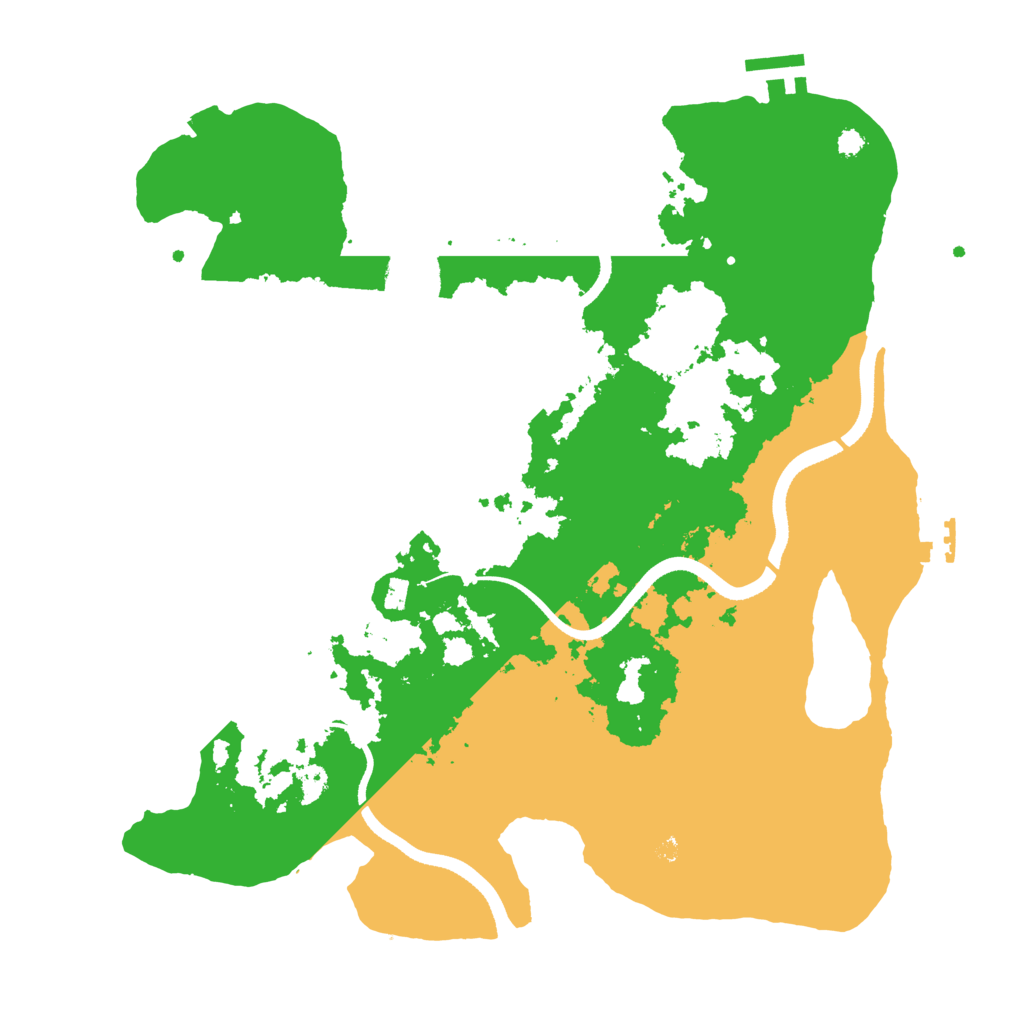 Biome Rust Map: Procedural Map, Size: 3500, Seed: 555002790