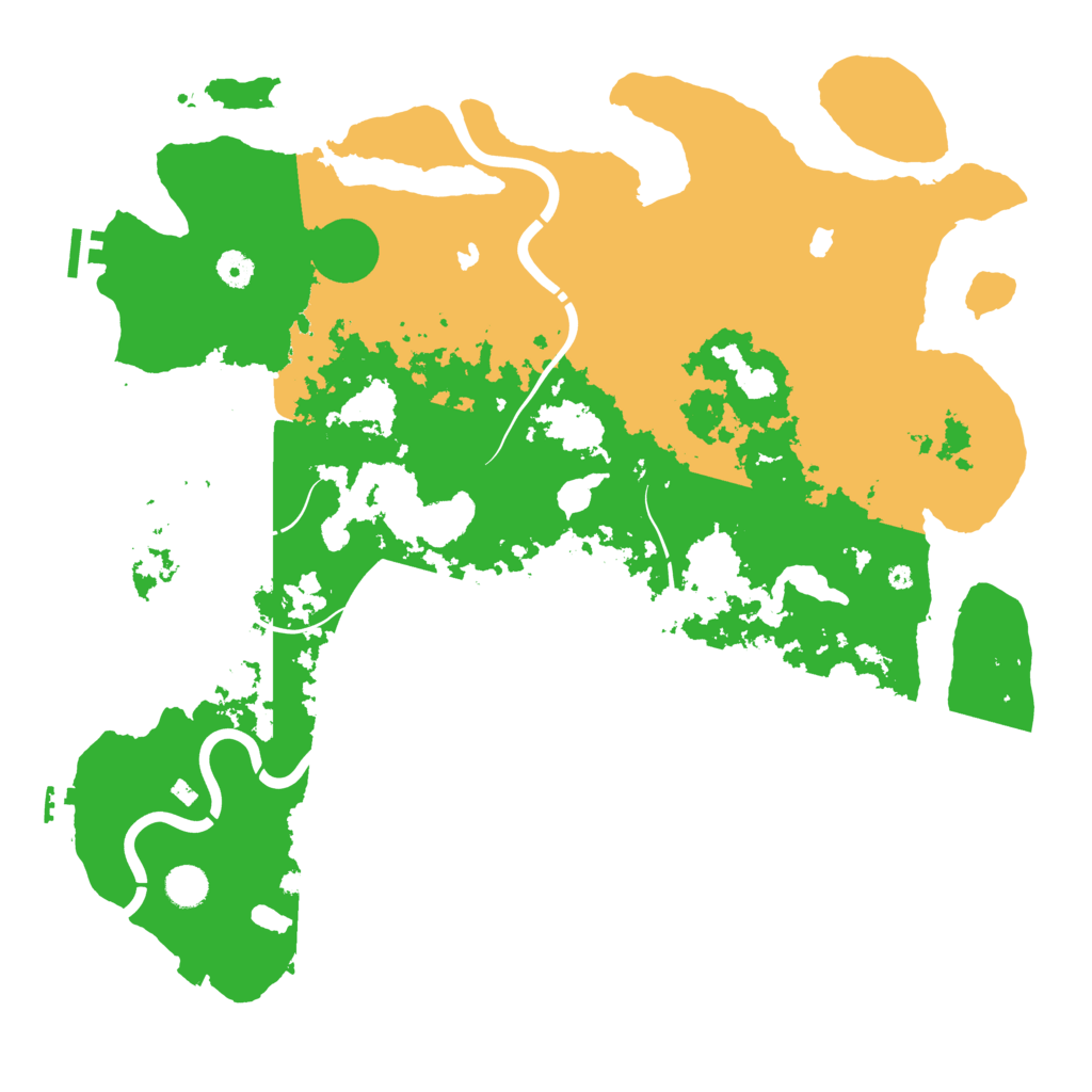 Biome Rust Map: Procedural Map, Size: 4500, Seed: 357800866
