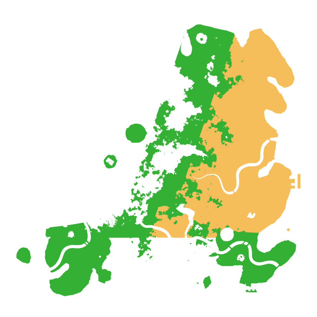 Biome Rust Map: Procedural Map, Size: 4392, Seed: 4659