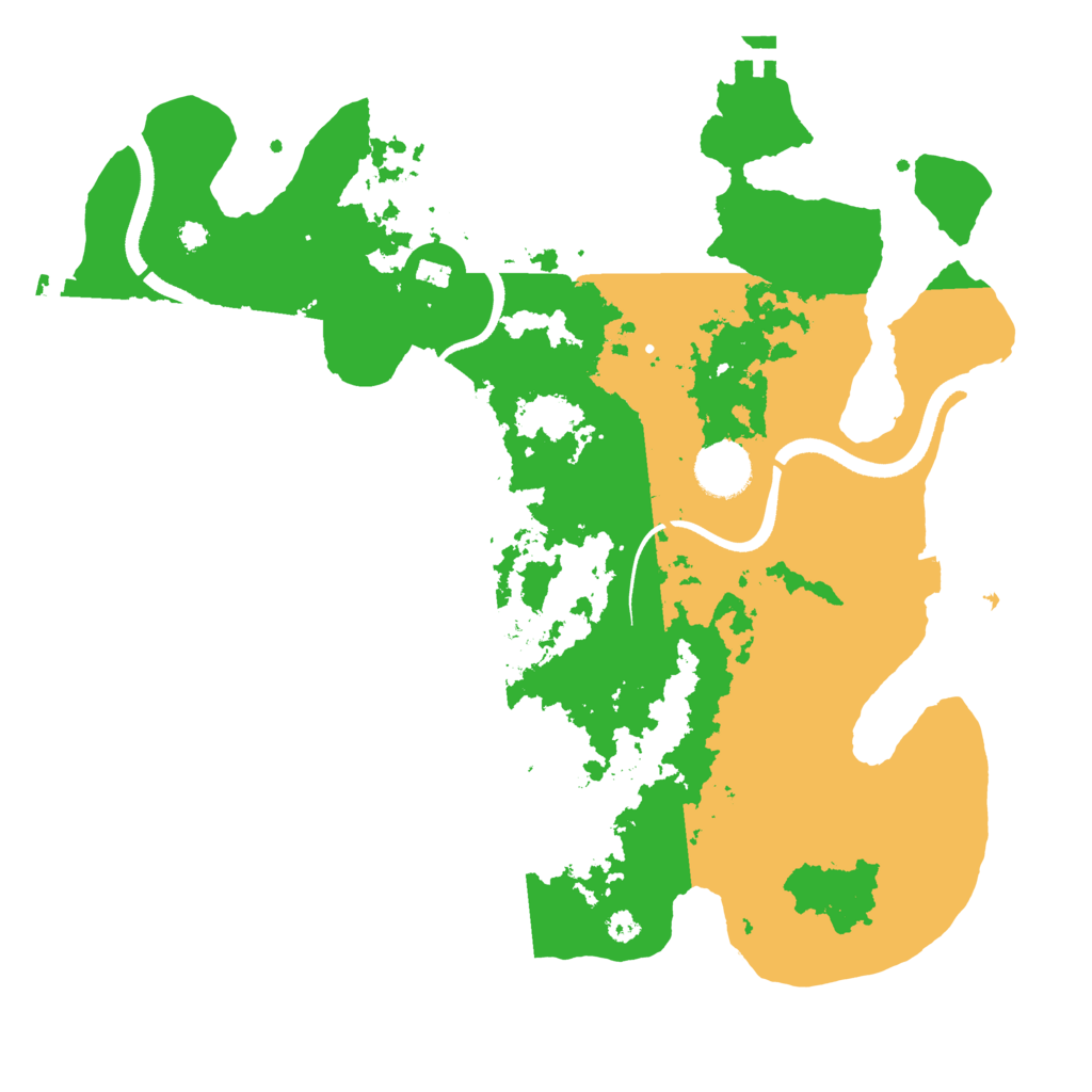 Biome Rust Map: Procedural Map, Size: 3500, Seed: 91747627