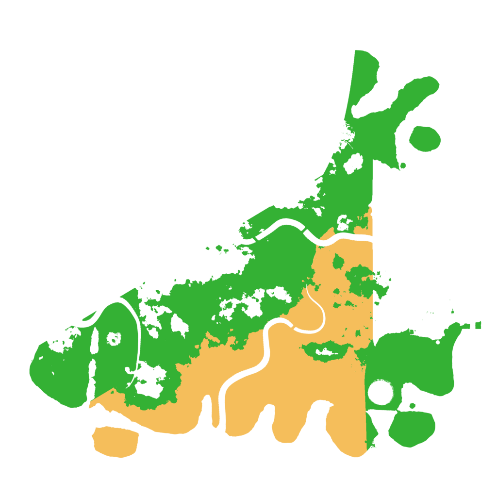 Biome Rust Map: Procedural Map, Size: 3500, Seed: 747615