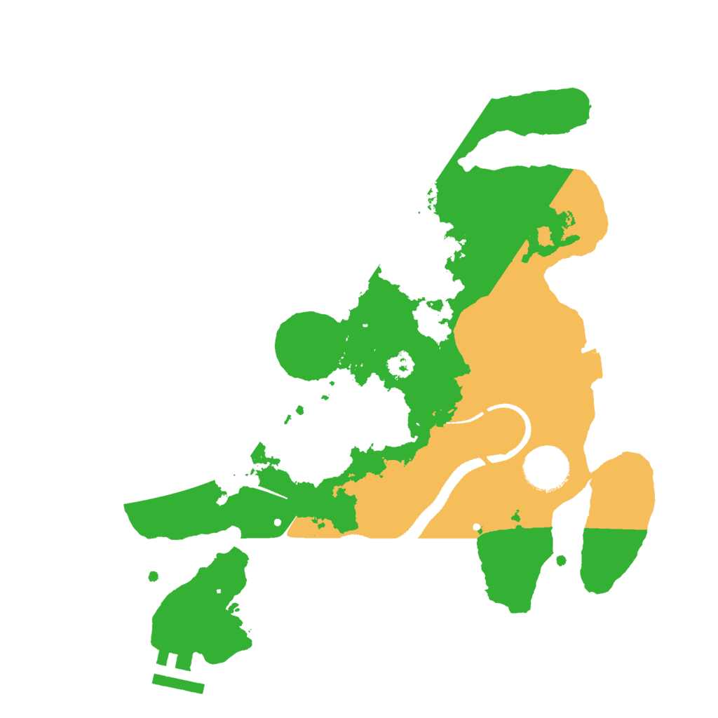 Biome Rust Map: Procedural Map, Size: 2800, Seed: 395517520