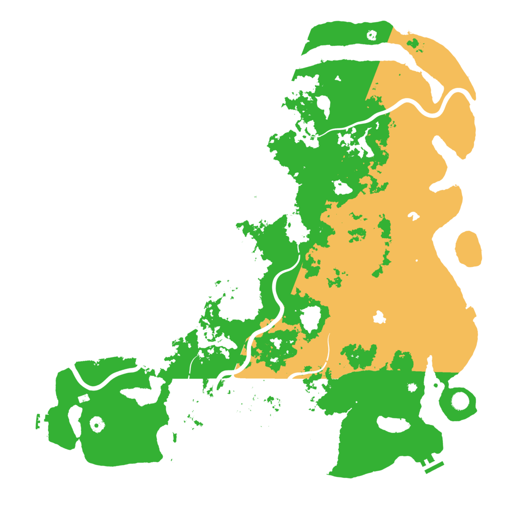 Biome Rust Map: Procedural Map, Size: 5000, Seed: 88665331