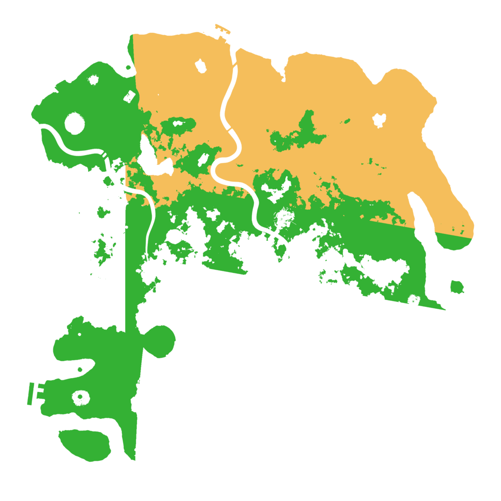 Biome Rust Map: Procedural Map, Size: 4500, Seed: 1864687465