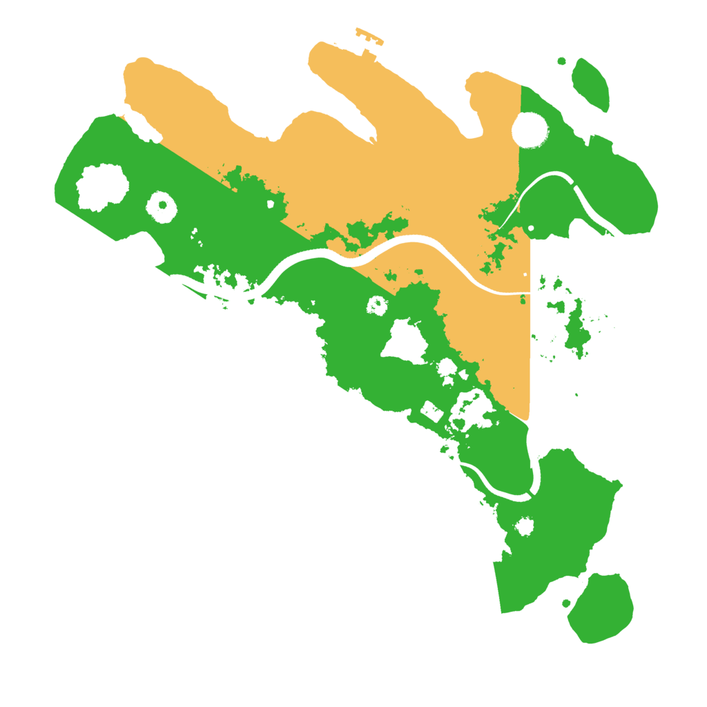 Biome Rust Map: Procedural Map, Size: 3500, Seed: 2100848